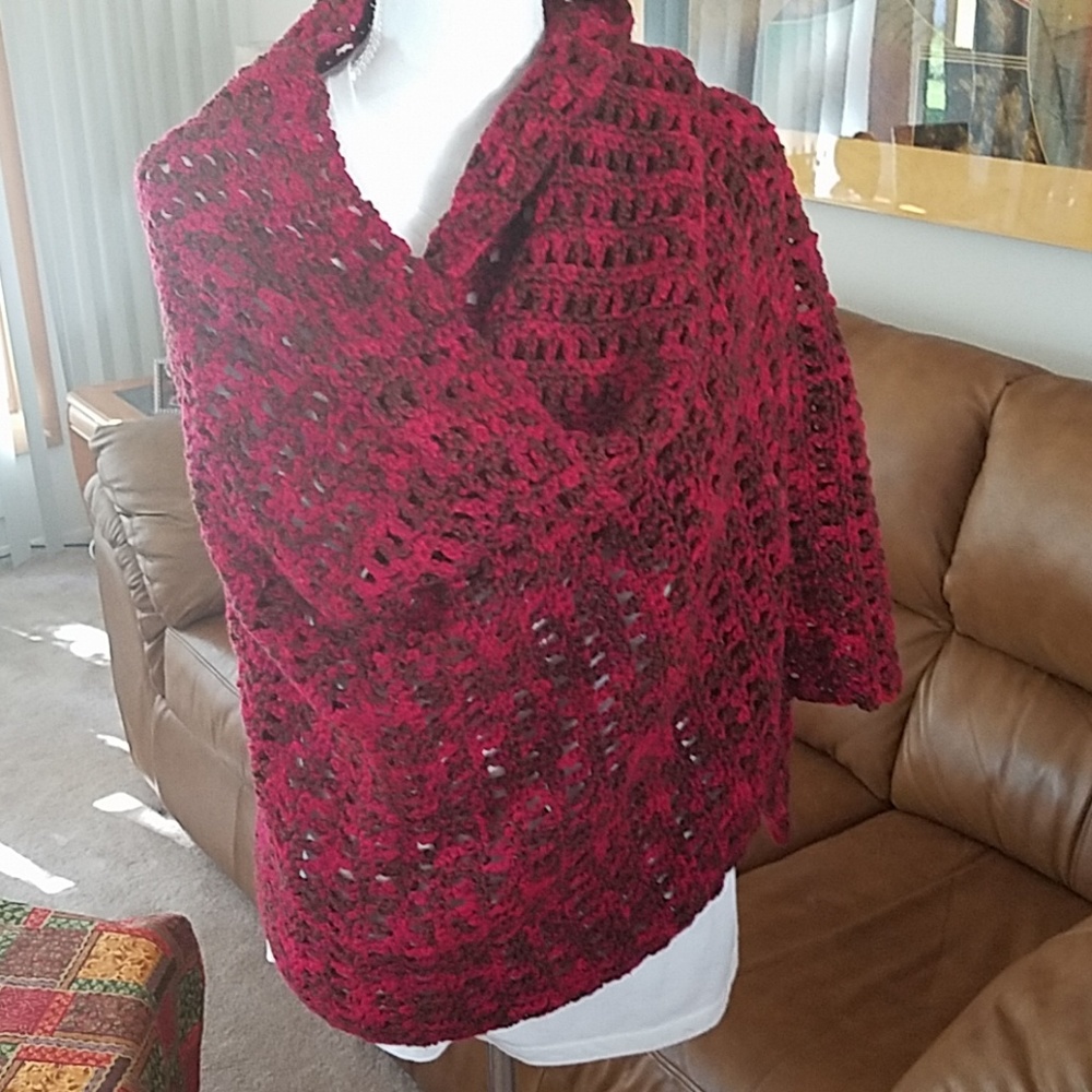 Handmade Crocheted Scarf/Wrap/Shawl